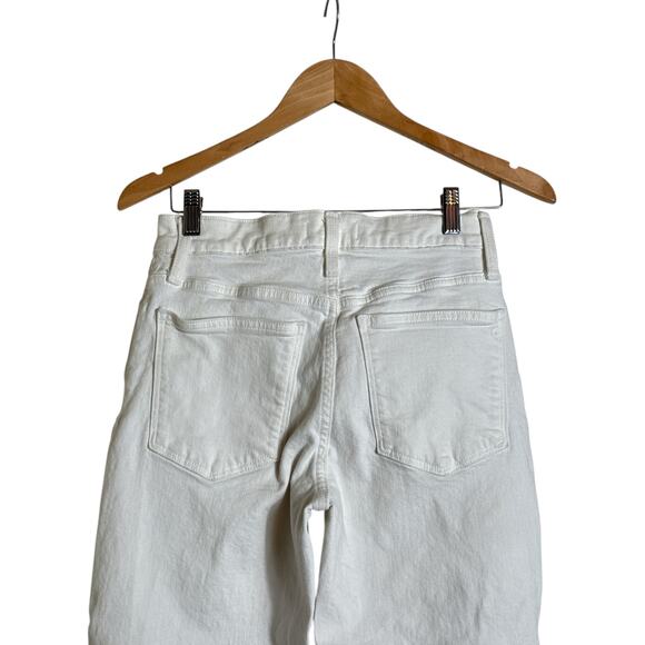 Madewell Women's The Mid Rise Perfect Vintage Straight Denim Jeans Size 26 White - Picture 7 of 10